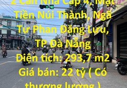 CHÍNH CHỦ Cần Bán 2 Căn Nhà Cấp 4, Mặt Tiền Núi Thành, Ngã Tư Phan Đăng Lưu, TP Đà Nẵng