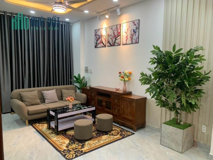 BÁN NHÀ 2 TẦNG MỚI ĐẸP NGANG 5,7X1O NỘI THẤT CAO CẤP NGAY VƯỜN LÀI QUẬN 12
