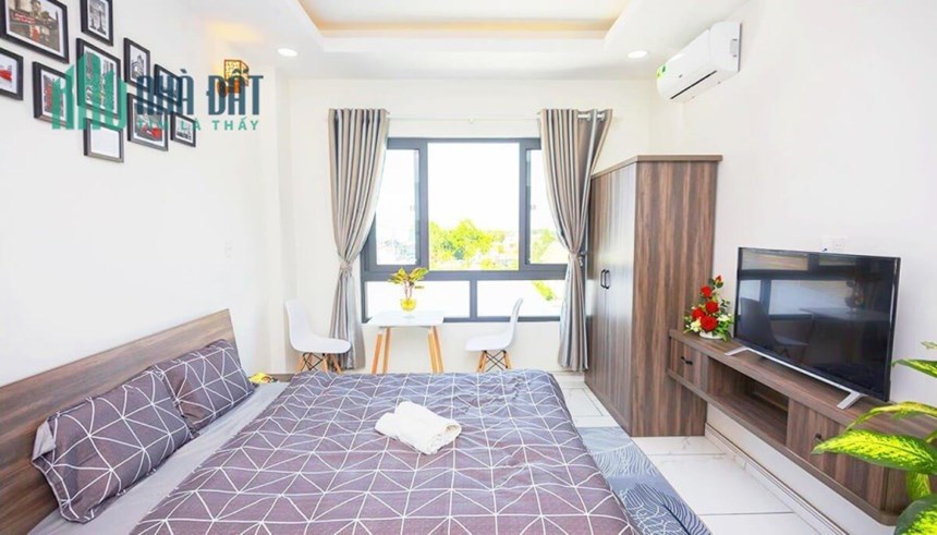 Cho thuê căn hộ balcon,thang máy ngay chợ Thanh Đa, đường Bình Quới, quận Bình Thạnh