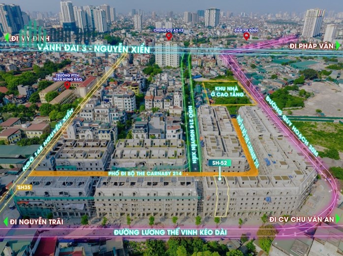 Shophouse 2 mặt tiền đường Lương Thế Vinh kéo dài, 116m2, 35.6 tỷ