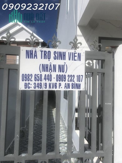 PHÒNG TRỌ SINH VIÊN NỮ GIÁ RẺ tại P. An Bình Q. Ninh Kiều TP Cần Thơ