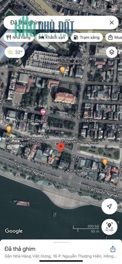 Cần cho thuê ô đất biệt thự đối diện vườn hoa, đương đôi to khu đường sông 3 cột5, gần biển.