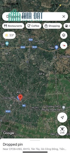 Bán lô đất mặt tiền 873B, X.Tân Tây, Gò Công Đông, Tiền Giang