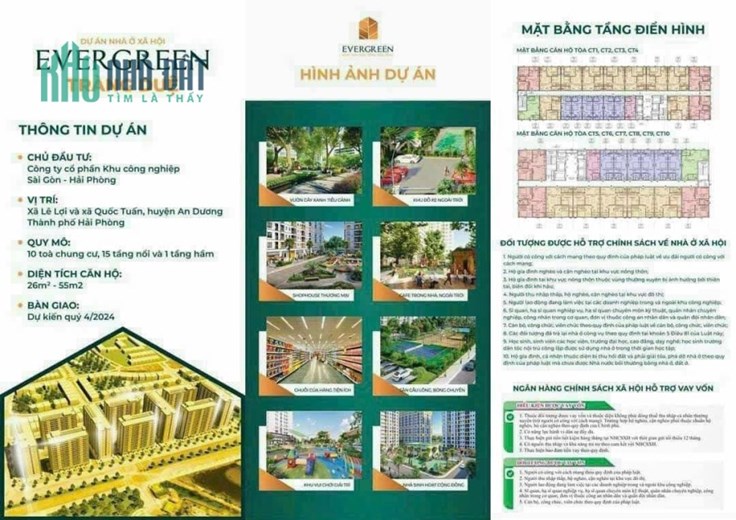 Bán căn hộ chung cư 2 ngủ tại KĐT Evergreen Tràng Duệ, An Dương giá chỉ 4xx tr