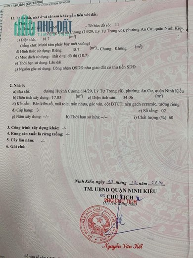 Chính Chủ Bán Nhà 2 Mặt Tiền Vị Trí Đắc Địa Tại P. An Cư, Q. Ninh Kiều, Tp Cần Thơ