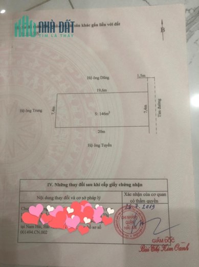Cơ hội sở hữu lô đất xây Villa, nhà vườn tại khu vực Nam Hải, quận Hải An