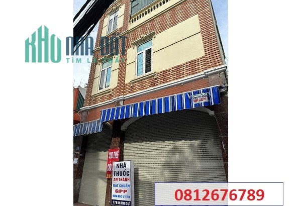 Cho thuê nhà 3 tầng mặt phố 209 Nam Dư, Lĩnh Nam, Hoàng Mai; 25tr/th; 0812676789
