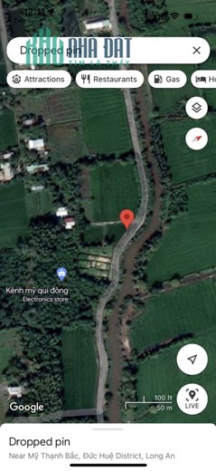 Bán lô đất 2 mặt tiền đường Kênh Mỹ Quý Đông, X.Mỹ Hạnh Bắc, Đức Huệ, Long An