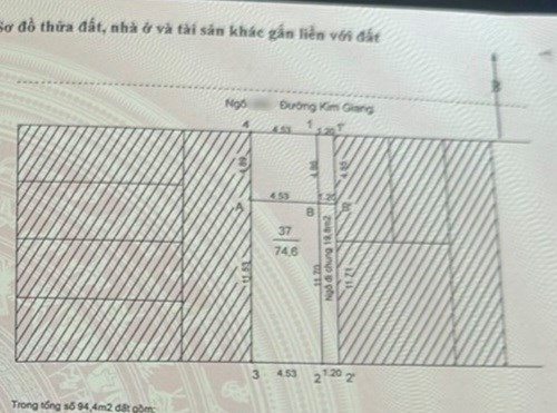 75M2 ĐẤT - 2 THOÁNG - MẶT NGÕ Ô TÔ TRÁNH - ĐƯỜNG KIM GIANG - SỔ VUÔNG ĐẸP - MẶT TIỀN GẦN 5M - CHỈ