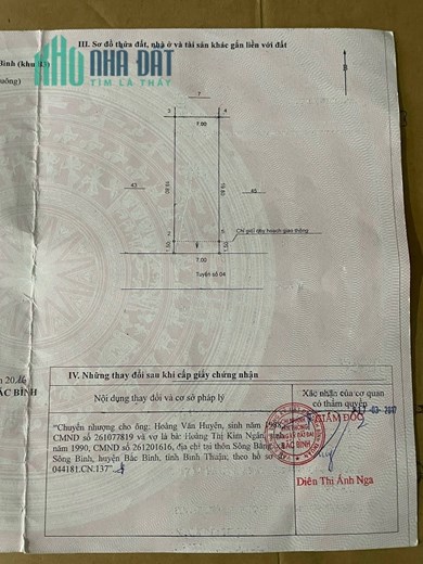 CHÍNH CHỦ Cần Bán Lô Đất Vị Trí Đắc Địa Tại Đường Quốc Lộ 28B, Xã Sông Bình, Bắc Bình, Bình Thuận