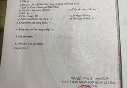 Bán nhà ngõ 304 Chợ Hàng, diện tích 50m 4 tầng, GIÁ 2.85 tỉ