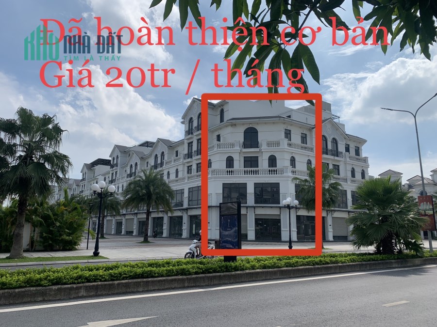 20tr Sơ hữu ngay căn shophouse Góc tại Vinhomes Ocean Park Gia Lâm