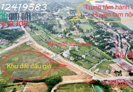 Đất nền đấu giá trung tâm Hưng Hoá, Tam Nông - Giá chỉ 17,5 triệu/m2