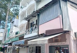 Nhà góc 5 tầng nở hậu L 12.4m mặt tiền Trần Bình Trọng P1Q10