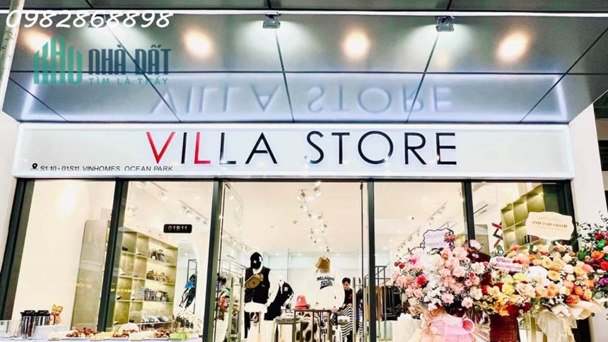 Chính chủ cho thuê shop chân đế toà S1.10 Vinhomes Ocean Park, mặt tiền 6m