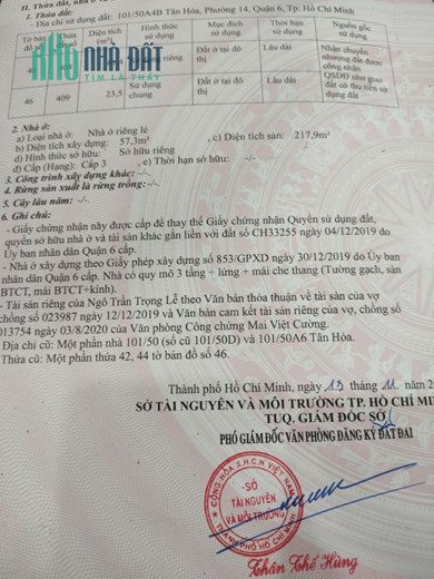 NHÀ ĐẸP - GIÁ TỐT - Chính Chủ Cần Bán 2 Căn Nhà Liền Kề Vị Trí  Tại Quận 6, TP HCM