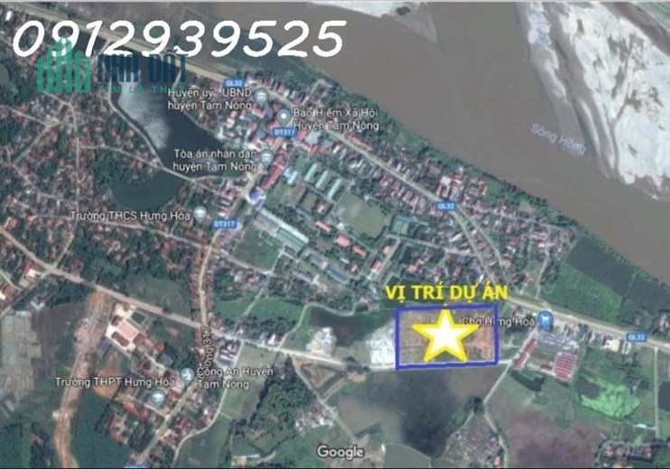 Đất nền liền kề dự án KĐT Hưng Hoá, Tam Nông - Giá từ 17 triệu/m2