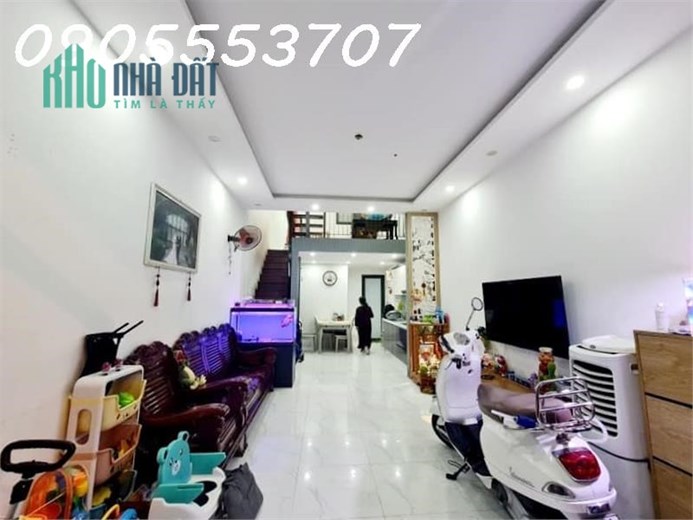NHÀ ĐẸP 2 TẦNG MỚI TINH, MẶT TIỀN ĐINH CÔNG TRÁNG, Q. HẢI CHÂU, ĐN- DT: 65m2, GIÁ CHỈ 4 tỷ xx.