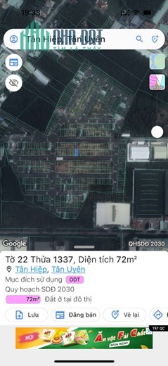 Bán lô đất mặt tiền KDC Tuấn Điền Phát, Tân Hiệp, Tân Uyên, Bình Dương