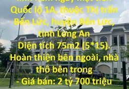 Sở Hữu Ngay Cho Mình Một Căn Villa đẹp lung linh nằm ngay mặt tiền Quốc lộ Bến Lức