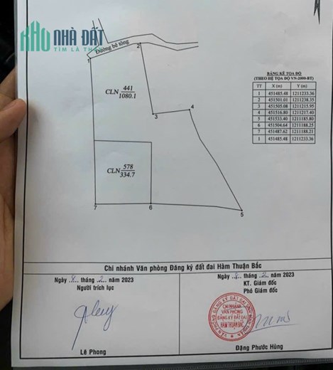 CHÍNH CHỦ BÁN ĐẤT SỔ HỒNG RIÊNG GIÁ TỐT GẦN TP PHAN THIẾT