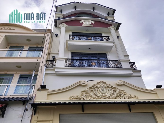 MẶT TIỀN AN PHÚ ĐÔNG Q12, NGANG 5M, NỞ HẬU TÀI LỘC, HƠN 129M2, 4 TẦNG, NỘI THẤT GỖ CAO