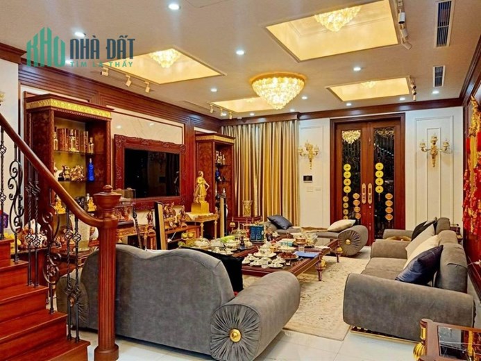 CỰC PHẨM BIỆT THỰ SÂN VƯỜN CẦU GIẤY 195M2, 5T, MT 10M, Ô TÔ KINH DOANH, KHU VIP 27.9 TỶ.
