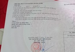 Chính Chủ cần bán nhanh lô đất thuộc Khu Đồng Cỏ - Xã Thục Luyện – Huyện Thanh Sơn – Tỉnh Phú Thọ.