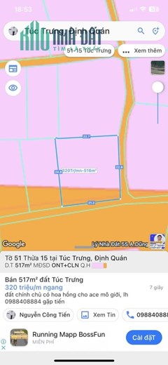 ++CHÍNH CHỦ BÁN ĐẤT HAI MẶT TIỀN Ở TÚC TRƯNG - ĐỊNH QUÁN - ĐỒNG NAI