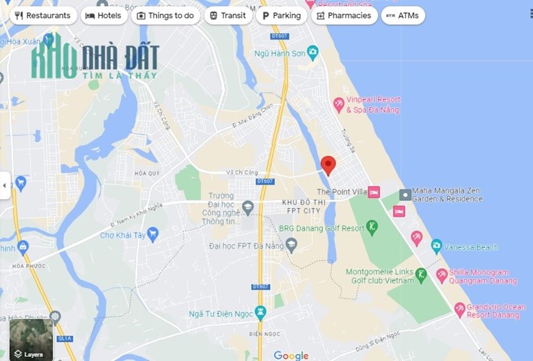 Villa Hoà Hải Ngũ Hành Sơn, 2 MT View Sông, 275m2, 6 tầng Penthouses Cao cấp