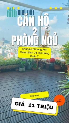 Cho thuê căn hộ 2 đến 3 phòng ngủ trung tâm quận 7 view q1 giá tốt