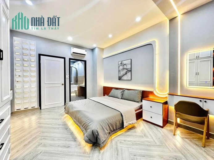 TT GÒ VẤP NGAY LÀNG HOA 20M RA MT, HXH NGỦ TRONG NHÀ, 5 TẦNG 44M2 4PN ST, CHỈNH CHỦ XD TẶNG FULL NT,