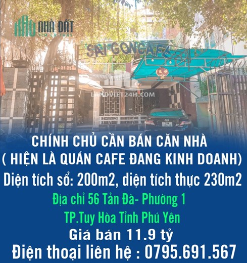 CHÍNH CHỦ CẦN BÁN CĂN NHÀ ( HIỆN LÀ QUÁN CAPHE ĐANG KINH DOANH).