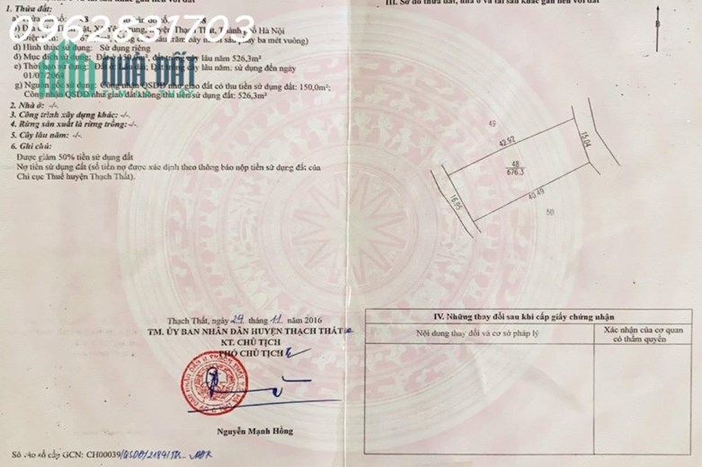 Bán lô đất 676m tại yên trung , cách trung tâm HN 35km