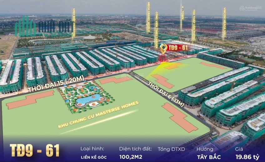 Căn áp góc TĐ9-xx phân khu Thời Đại Vinhomes Ocean Park 3 cam kết mua lại 135% hỗ trợ vay lãi suất