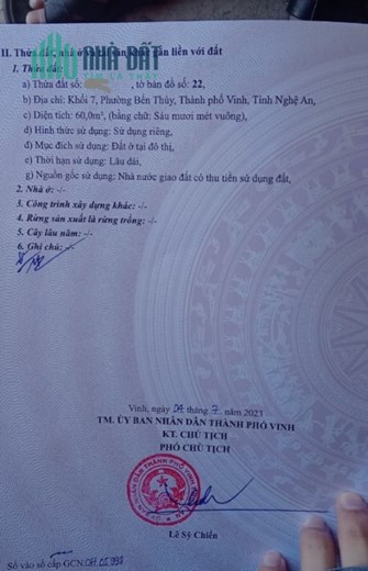 CHUYÊN ĐẤT TRUNG TÂM THÀNH PHỐ VINH PHÂN KHÚC  1 ĐẾN 2 TỈ