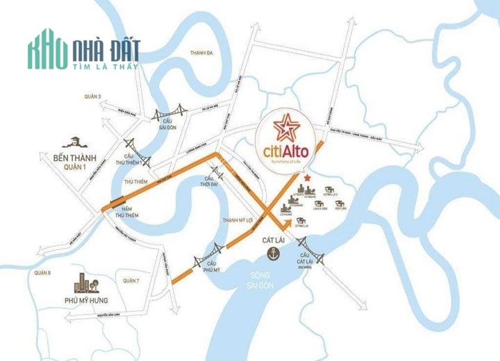 CHÍNH CHỦ CẦN BÁN CĂN HỘ CITIALTO PHƯỜNG CÁT LÁI,  QUẬN 2 - GIÁ CHỈ 1TỶ750