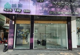 Chính chủ cho thuê nhà mặt phố Lô góc 424 Tây Sơn, Ngã Tư Sở- Diện tích 40m x 3 Tầng. Mặt tiền