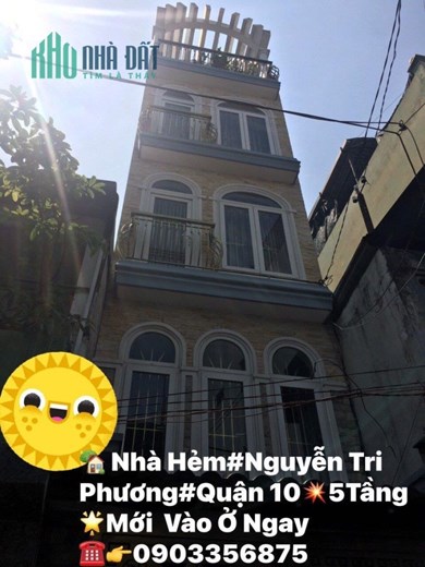 SÁT VÁCH QUẬN5 , NGUYỄN TRI PHƯƠNG,VỊ TRÍ ĐỈNH, GẦN MẶT TIỀN 5 TẦNG BTCT- NHỈNH 6 TỶ