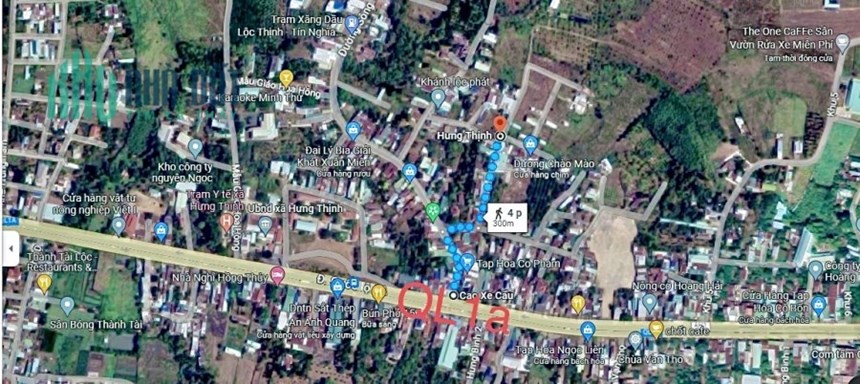 100m2 mặt tiền đường chính khu dân cư QL1A sát KCN Bàu Xéo
