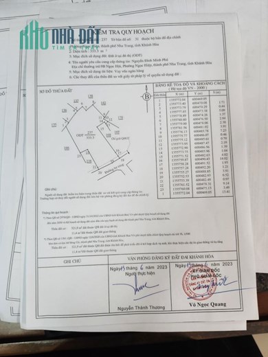 ĐẤT ĐẸP - GIÁ TỐT Chính Chủ Cần Bán Lô Đất Phường Ngọc Hiệp, TP Nha Trang, Khánh Hòa
