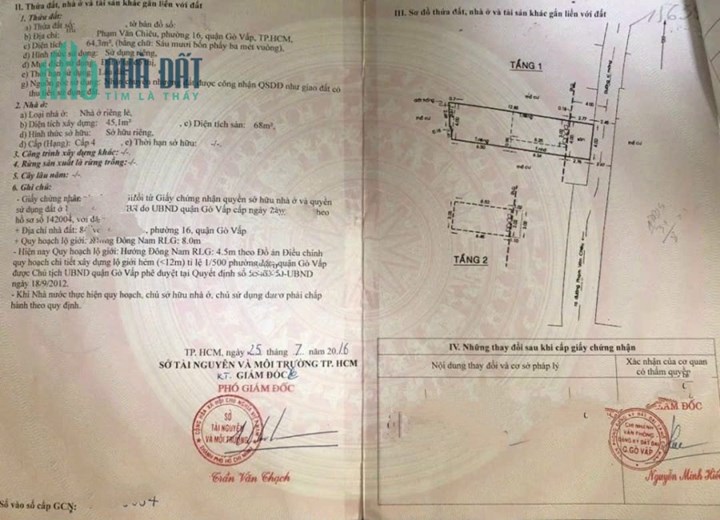 Bán nhà Phạm Văn Chiêu, 4x16m, công nhận đủ chỉ 4.1 tỷ TL