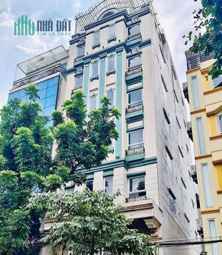 PHỐ VIP KINH DOANH VÔ ĐỊCH - MẶT PHỐ TRẦN THÁI TÔNG, TOÀ NHÀ 95M2 XÂY 9 TẦNG THANG MÁY - 2 MẶT