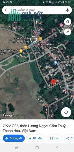 Cần Bán Gấp Lô Đất Suối Cá Thần Tại Huyện Cẩm Thủy, Tỉnh Thanh Hóa.