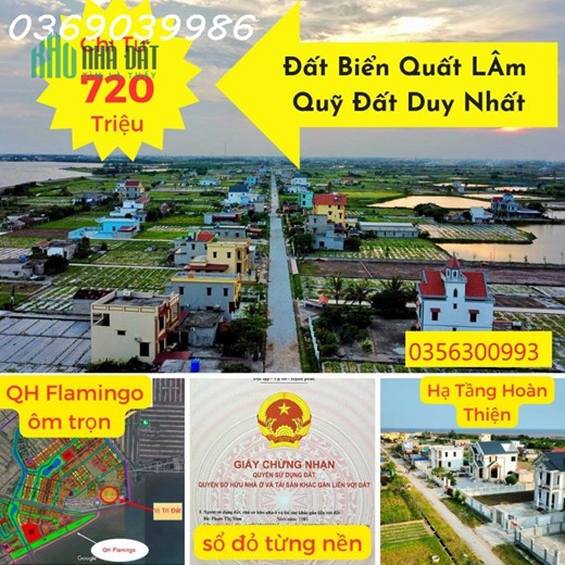 Bán Đất Thổ Cư Quất Lâm Giao Thuỷ Nam Định