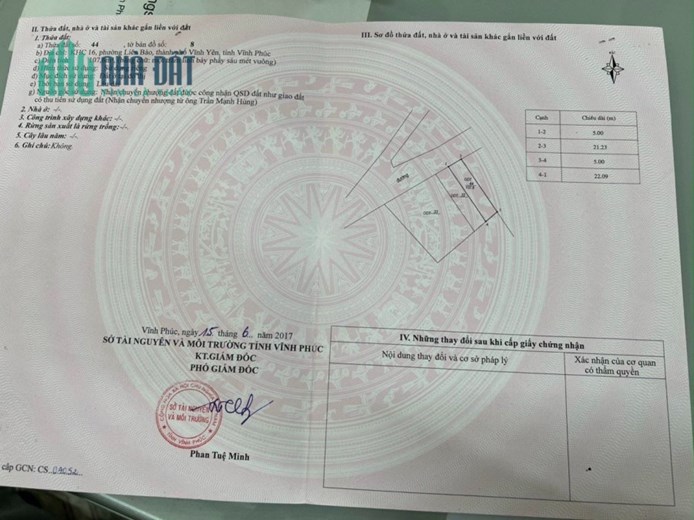 Bán 107m2 đất trục chính Làng Bầu , Vĩnh Yên 👉Giá 1.9x tỷ.Liên hệ: 0986.454.393 - 0986.797.222