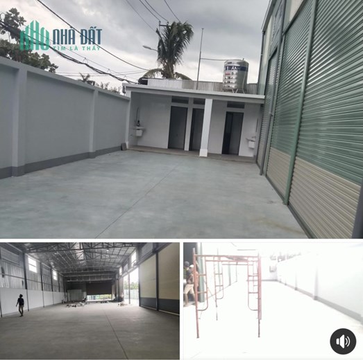 Kho xưởng cho thuê mới xây xong 800m2 Nhị Bình Hóc Môn