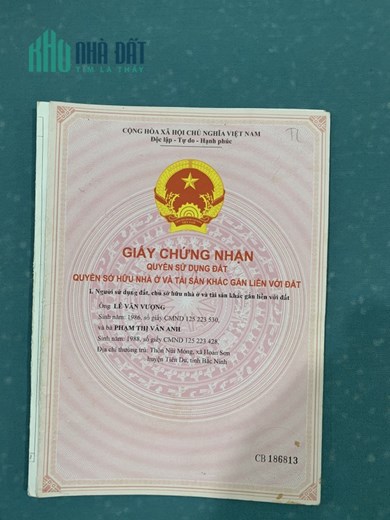BÁN HOẶC CHO THUÊ NHÀ NGUYÊN CĂN 4 TẦNG THÔN NÚI MÓNG-XÃ HOÀN SƠN-HUYỆN TIÊN DU
