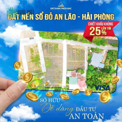 ĐẤT NỀN SỔ ĐỎ AN LÃO - HẢI PHÒNG SỞ HỮU DỄ DÀNG ĐẦU TƯ AN TOÀN