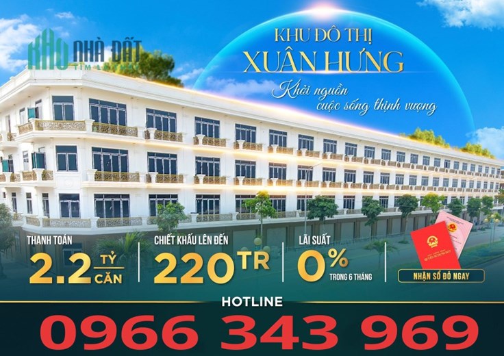 #GIÁ TỪ 13,2 TRIÊU/M2, NHÀ 4 TẦNG, KĐT XUÂN HƯNG, TP.THANH HÓA - Hot/Zalo: 0966 343 969